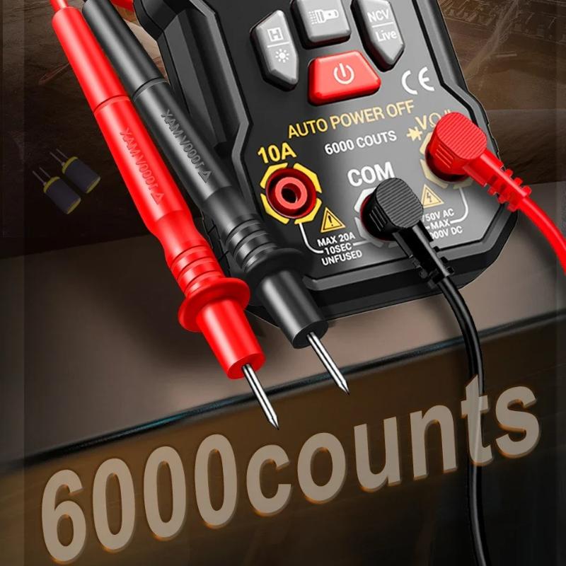 New Multifunction Mini Multimeter ANENG M128 6000 Count AC/DC Voltage Current Resistance Capacitor NCV Voltage Induction Tester Tool Electrical Tools