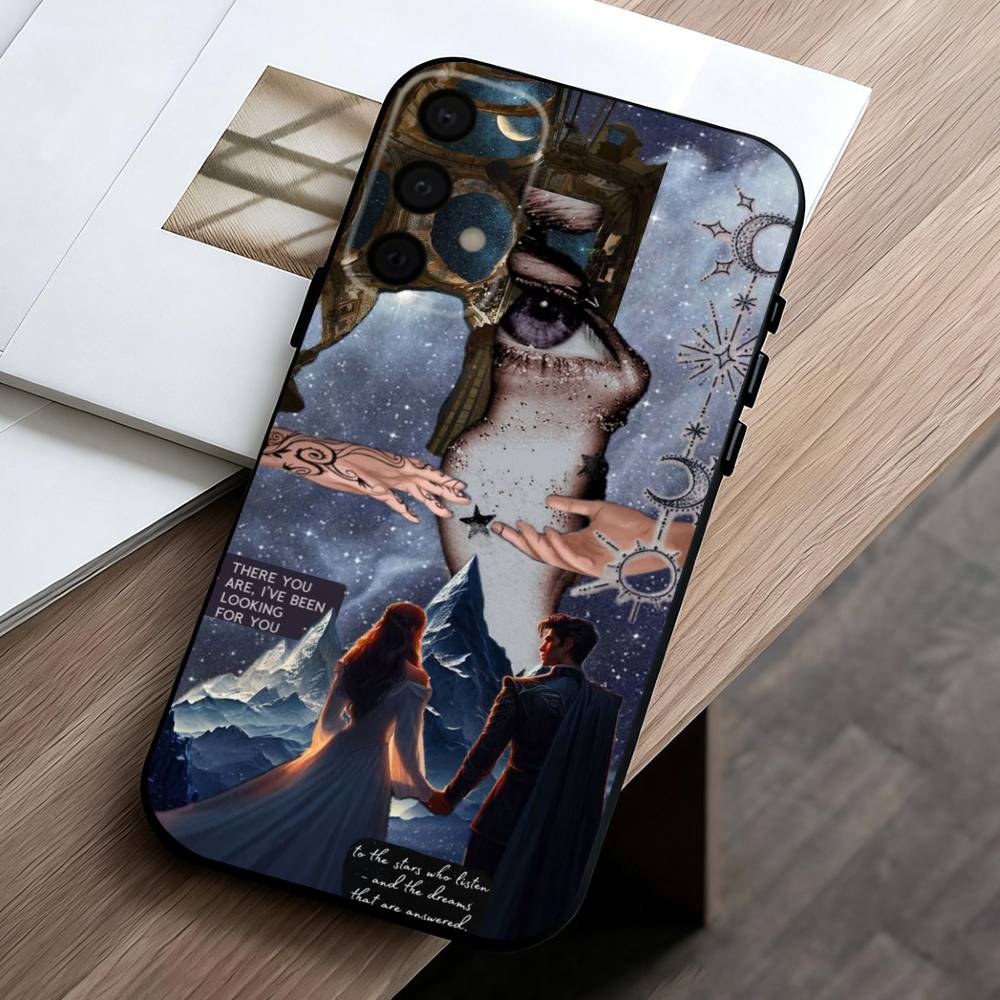 Чехол для телефона A-Acotar A Court of Mist and F-Fury для Samsung Galaxy A73, A72, A71, A70, A53, A52, A51, Другие Мягкий Черный Корпус