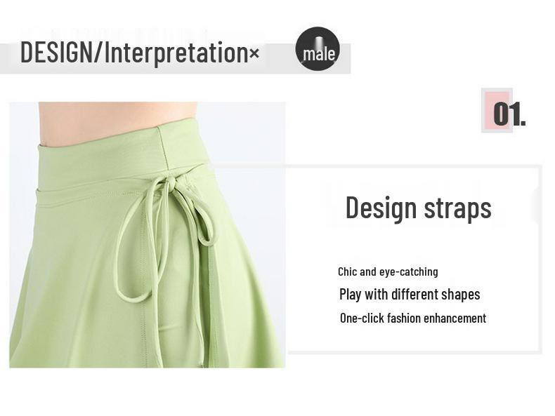 Женская юбка-шорты для йоги и тенниса с защитой от просвечивания: Фальшивый костюм-двойка с боковым разрезом, шорты для спортзала