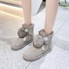 Women Winter Snow Boots Fur Wool Shoes Super Warm Plush Boots Plus Size 35-40