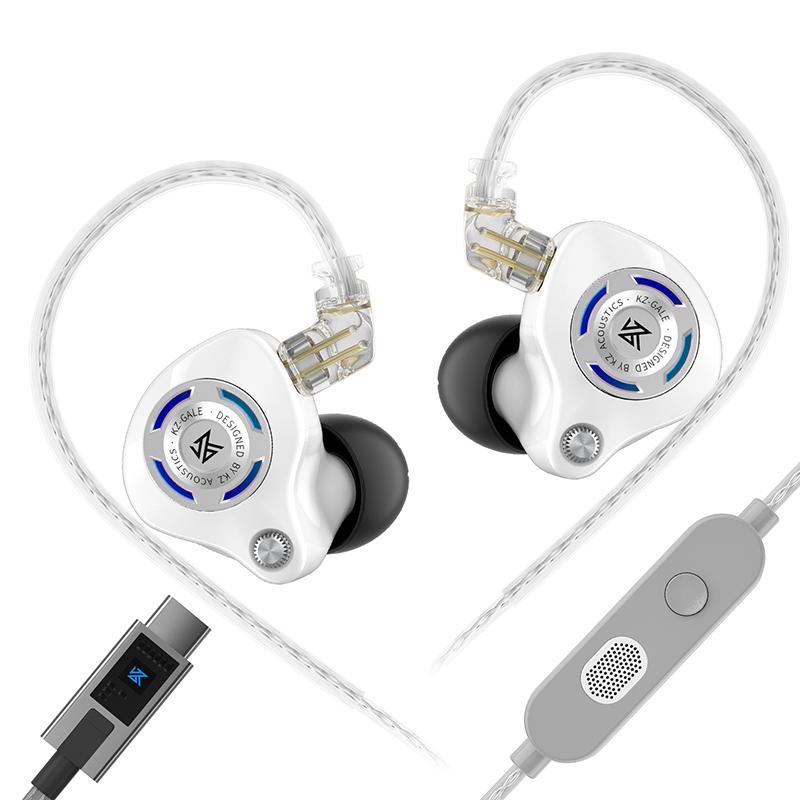 Pre-order KZ Gale In-Ear Super-Linear Driver Hifi IEM Earphone for Game with Detachable Silver-Plated Recessed 2-Pin Cable