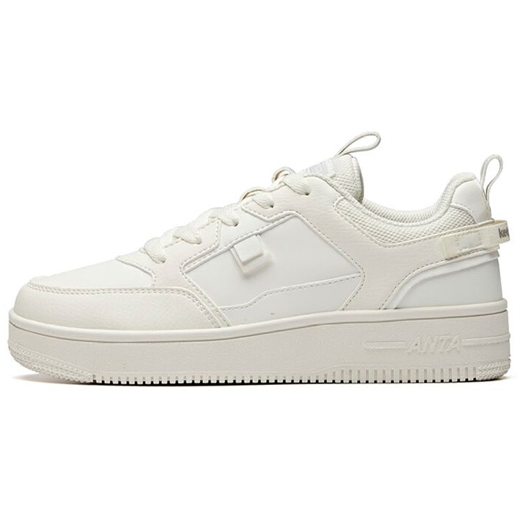 Anta Кроссовки Lifestyle Series прочные дышащие с низким верхом для скейтбординга женские белые 922018061-2