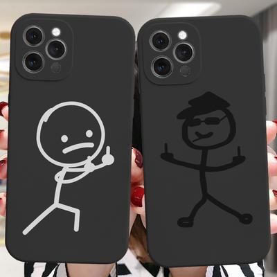 Анимационный мягкий милый телефон для Iphone 14 6s 13 XS Mini XR 8 7 Max Plus X 12 Pro 6 11, силиконовый прямой чехол из ТПУ