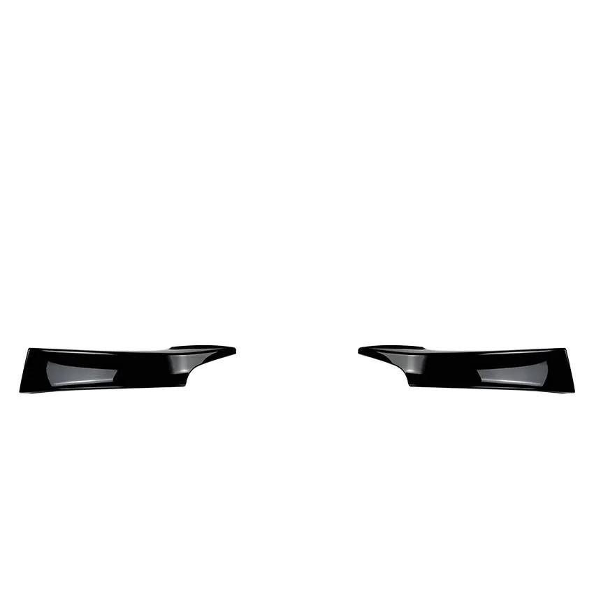 Front Bumper Splitter For BMW 1 Series 2012 To 2014 F20 F21 M Sport Style Canard Cover Trim Lip Spoiler Gloss Black Body Kit