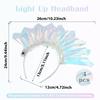 Светящийся ободок-корона 3 регулируемых режима Светящийся ободок Корона для вечеринки по случаю дня рождения Аксессуары для волос для женщин
