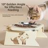Foldable Raised Pet Feeder Removable Dog Double Bowl Cat Basin Elevated Cat Bowl  Dog Feeding