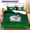 México Football 3pcs Bedding Set Duvet Cover Closure Includes 1 Duvet Cover & 2 Pillowcases for All Seasons Bedroom Home Dorm Decor