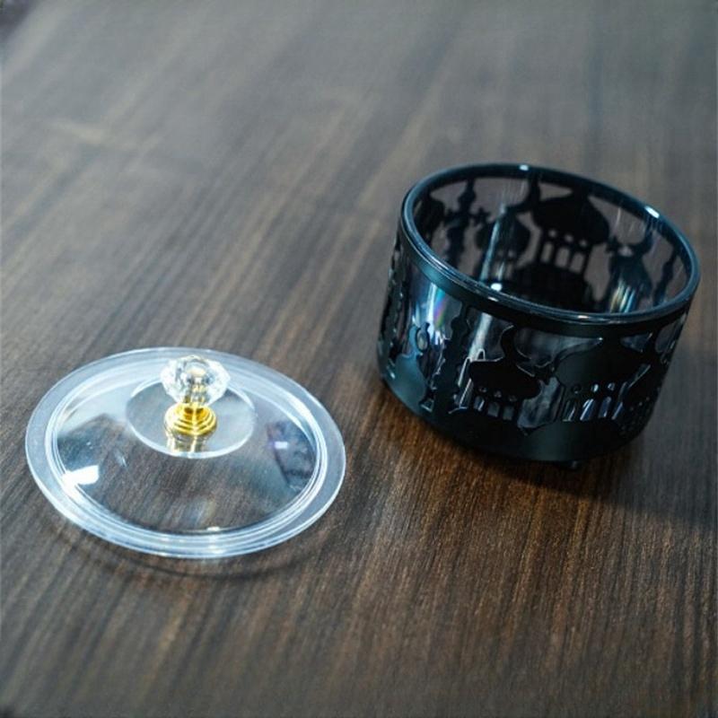 Сервировочные тарелки для Ид Мубарака с крышкой, металлический поднос для десерта в честь Рамадана, коробка для хранения продуктов, банка, контейнер, украшение стола для печенья, конфет