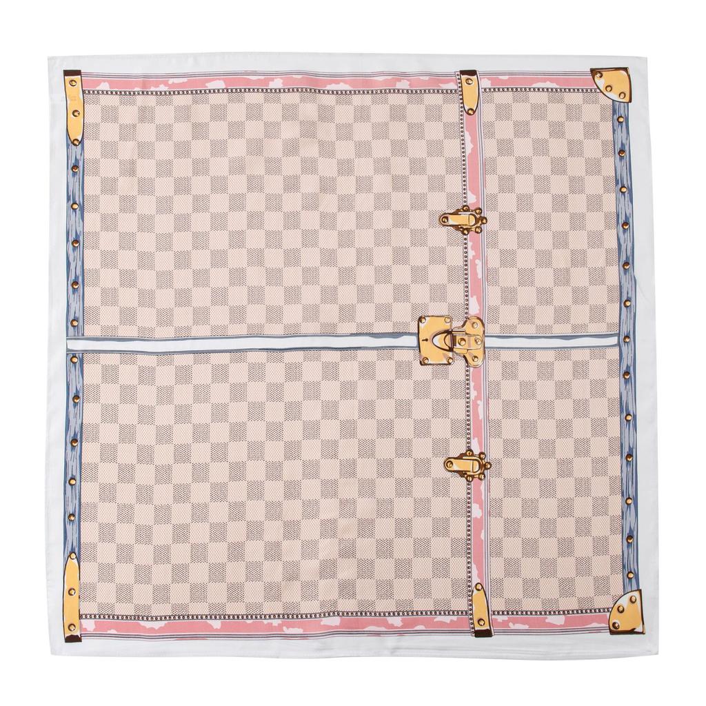 Mulberry Silk Scarf New Retro Winter Beautiful Ginkgo Printing Four Seasons Shawl Sunscreen Dual-purpose