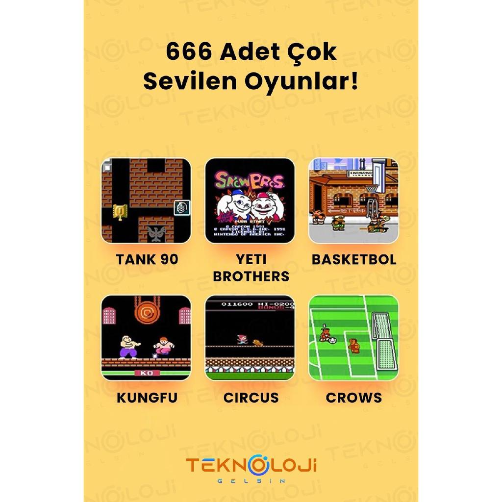 Mini Arcade Portable Game Console 3.5 Inch Screen Double Console 666 Pieces Retro Game Gameboy Handheld Arcade