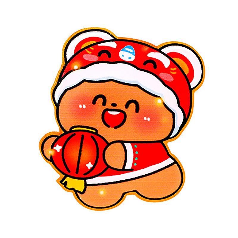 Креативная брошь в виде дракона в китайском стиле, мультяшный милый дракон, акриловая брошь-благословение, значок на лацкан, ювелирное украшение в подарок на Новый год