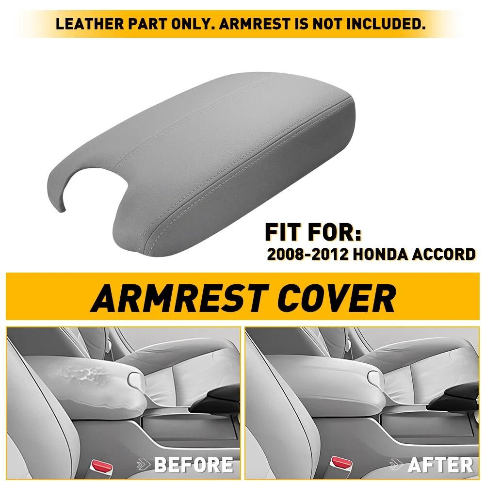 Center Console Lid Leather Armrest For Honda Accord Replacement Cover 2008 2009 2010-2012 Center Console Cover Car Armrest