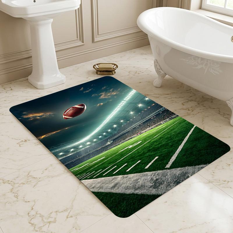 Football Field Living Room Nonslip Area Rug Soft Carpet For Bedroom Game Playroom Sofa Office Home Decor Doormat Christmas Gift C102103