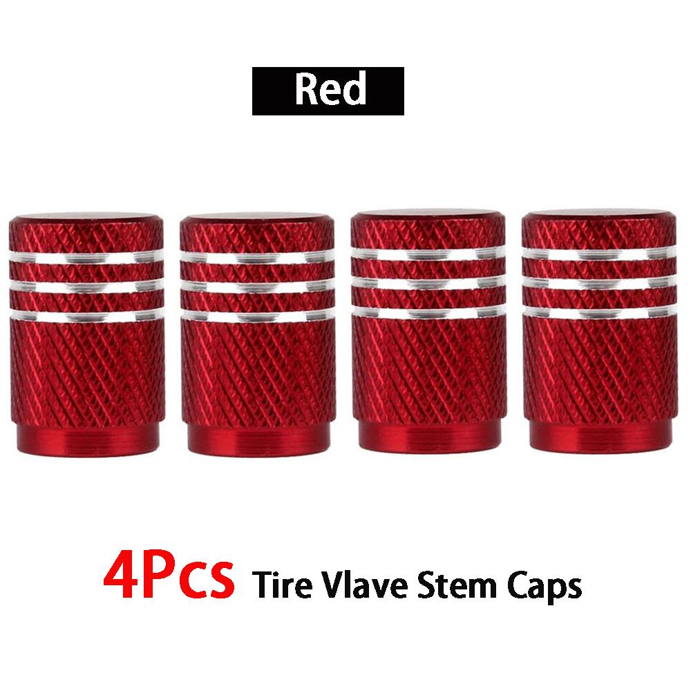 DSYCAR 4Pcs/Lot Universal Alu-Alloy Tire Valve Caps for Car Truck Motorcycle Bicycle Valve Stem Cover Tire Accessories Valve Stems 1