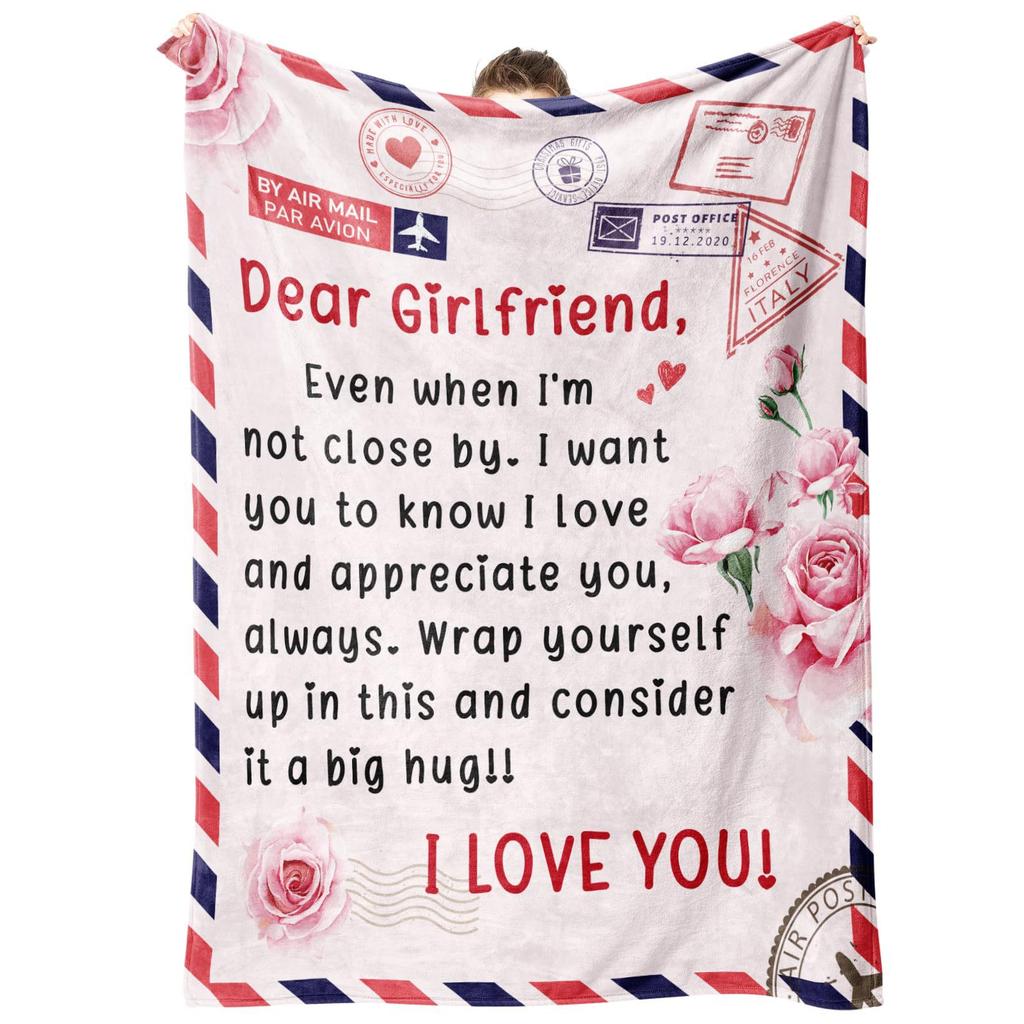 Gift For Girlfriend Flannel Blanket Single-Sided Printed Blanket Decorative Blanket Source