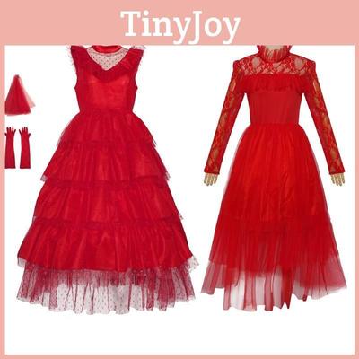 Элегантное красное тюлевое платье Лидии Деловой сок для косплея на Хэллоуин и выступлений