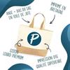 Sac en jute - PLANETEE - Petit Bazar Gymnaste d'Amour - jute naturel - multicolore - porté épaule