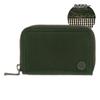 Круглый кошелек для монет на молнии из натуральной кожи, 730612, чехол для монет, мини-кошелек, кожа коровьей шкуры, зеленый [Takeokikuchi] Мужской [05]
