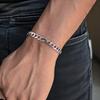 LUXUKISSKIDS Браслеты для пары из нержавеющей стали Мужские/Женские Модные Звенья Цепи Curb Cuban На Руку Рок-Браслет Браслеты на Запястье Подарки