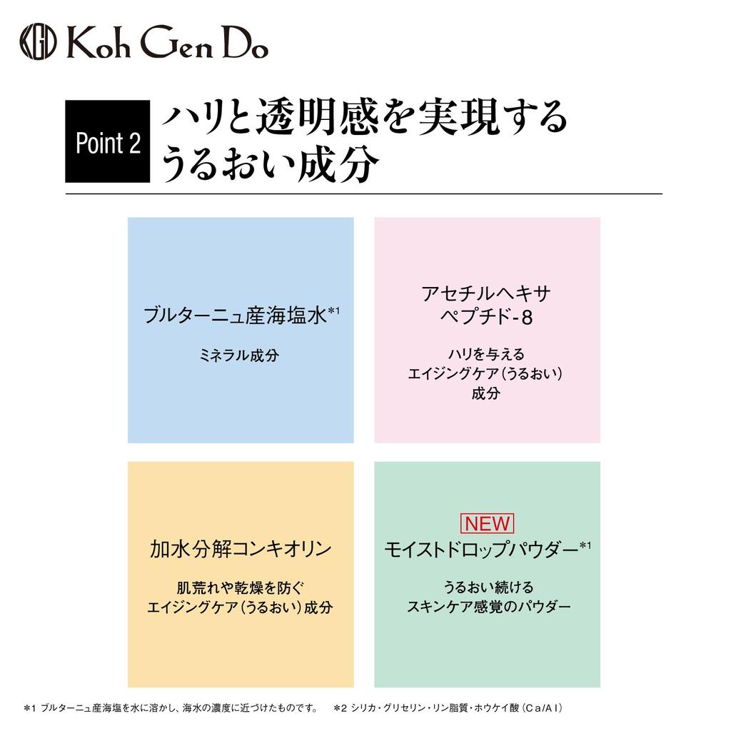 Koh Gen Do Maifanci Aqua Foundation 30 mL Liquid Foundation Natural Finish Water Repellent Coating 6 Shades