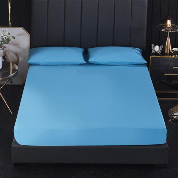 Super Waterproof Bed Fitted Sheet Bedcover Home Bed Cover Mattress Covers With Elastic For Single Double Bed No Pillowcases