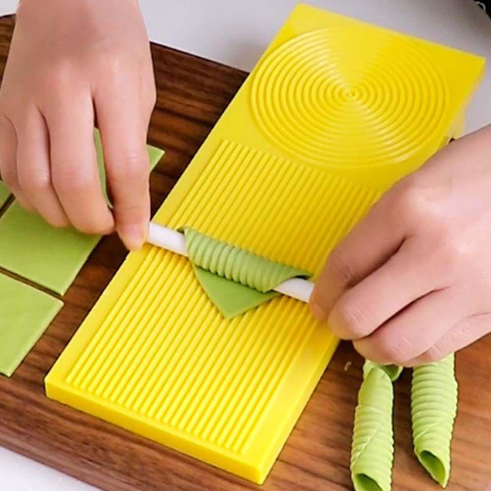 Mould Macaroni Maker Board Pasta Maker Rolling Pin Kitchen Gadgets Macaroni Making Tool Pasta Board