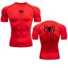 Printed Men's Athletic Compression Shirts Athletic Quick Dry Breathable Rash Guard Athletic Tight Workout Tops Summer Men