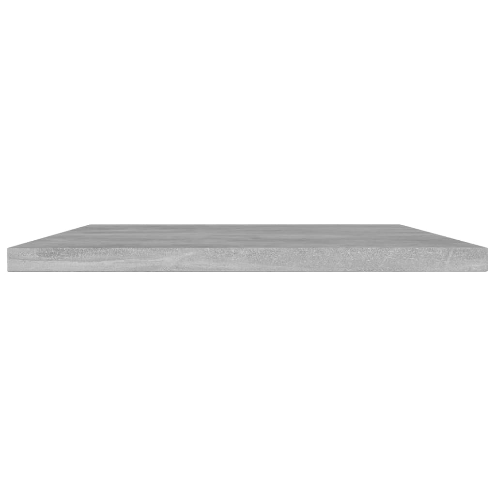 Shelf Boards 4 pcs Concrete Grey 100 x 20 x 1.5 cm Wood Based Material