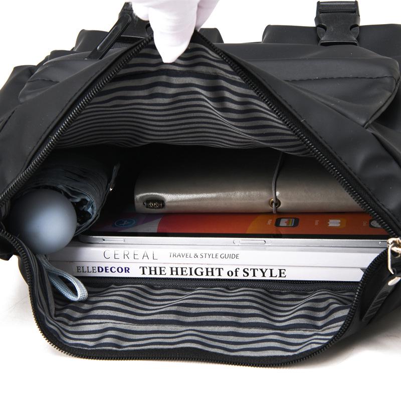 Модная универсальная мужская сумка кроссбоди: Текстура кожи, Рабочий стиль, Большая вместимость