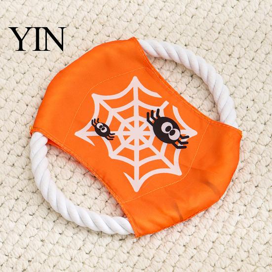 Halloween Pet Toys for Dogs Dog Squeaky Chew Toy, Funny Pumpkin Grim Reaper Spider Ghost Durable Aggressive Chewers Plush Stuffed Toy Small,