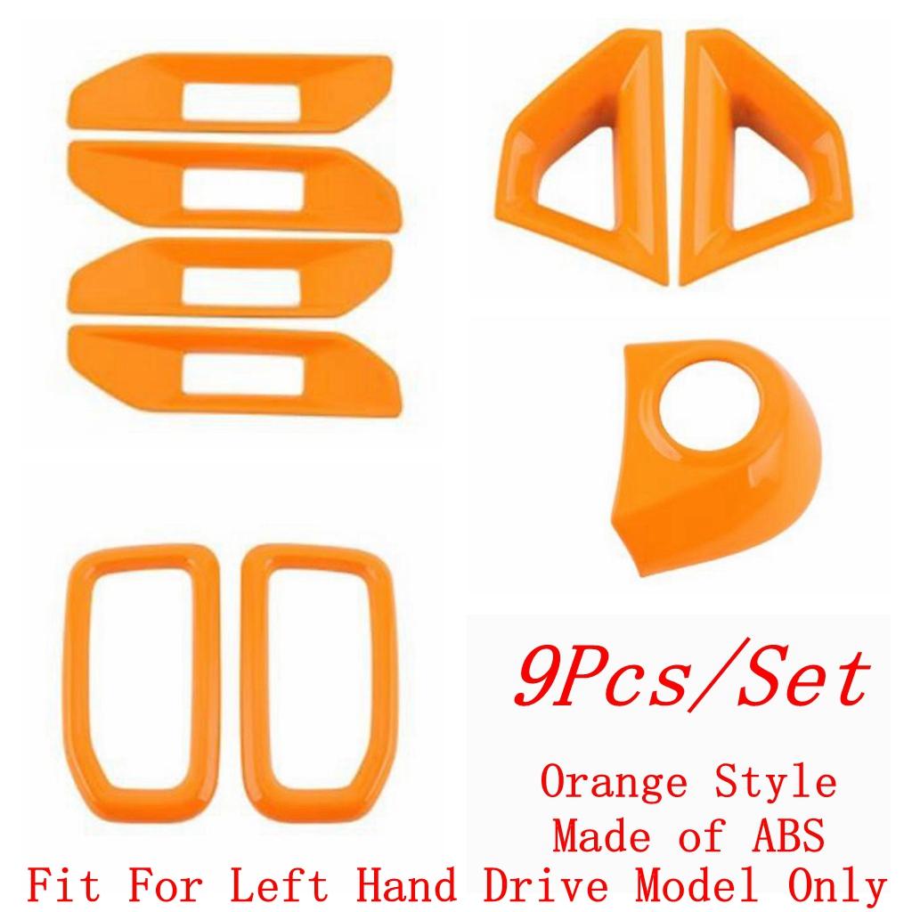 Car Handle Bowl / Start Stop Button / Central Side Panel / Air AC Vent Cover Trim ABS Accessories For Ford Ranger  2024 2025