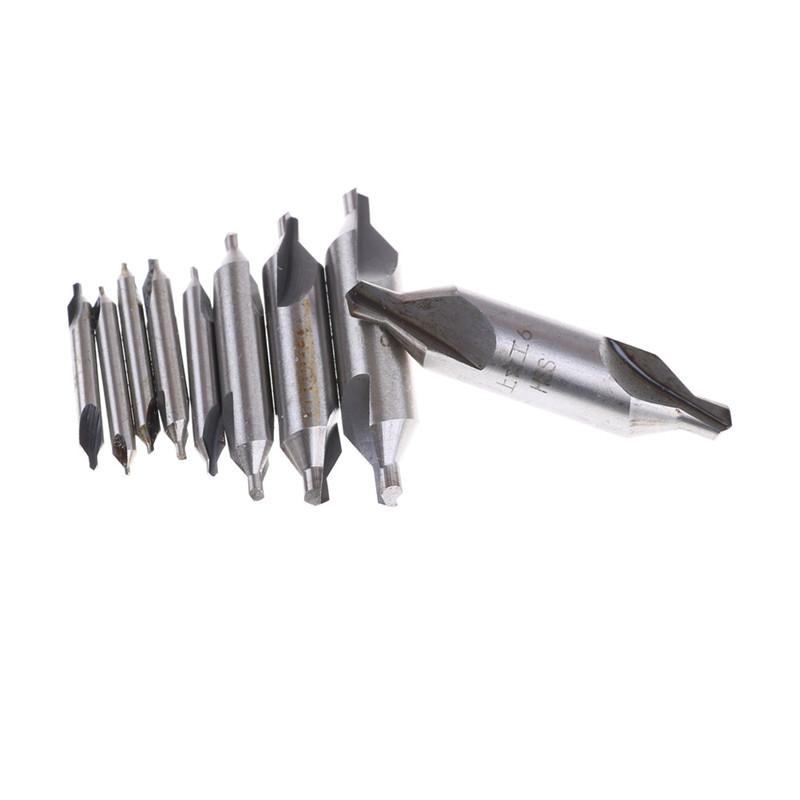Набор угловых сверл с зенковкой по центру 60 градусов, токарный станок HSS, фрезерный станок