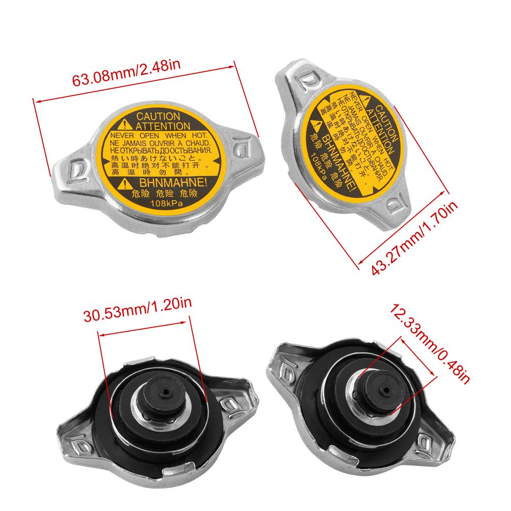 Крышка охлаждающей жидкости автомобиля Крышка бачка расширителя охлаждающей жидкости для охлаждения радиатора автомобиля Теплоотвод Автомобильные аксессуары для двигателя Авторемонт