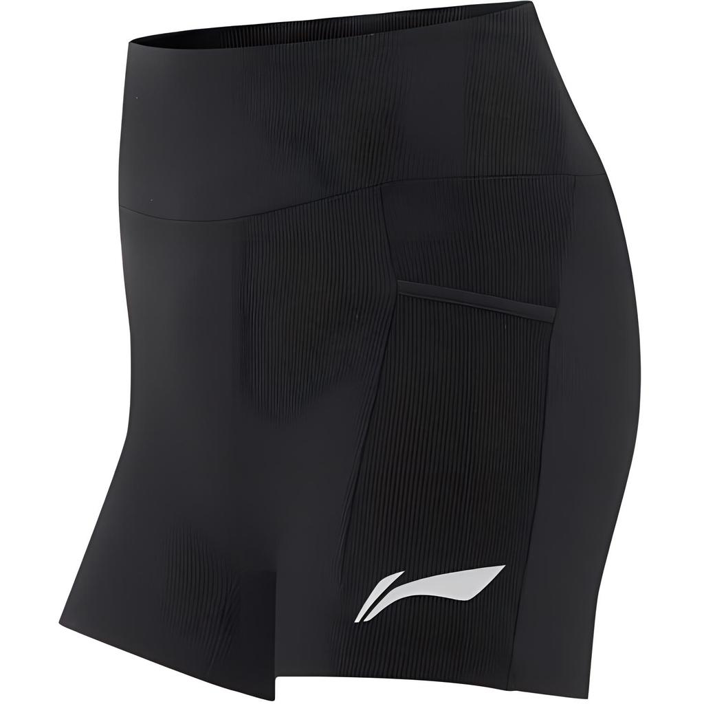 Li Ning Professional Running Series Comfortable Slim Fit Sports Casual Shorts Women Shorts Black AUSV004-5