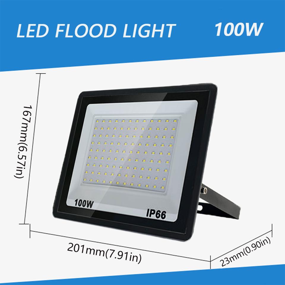 LED Flood Light 10W 20W 30W 50W 100W 150W 200W 300W Reflector Outdoor Spotlight Street Light Led Exterior Wall Lamp For Garden