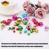 Vibrant Multicolor Iron Christmas Bells For Holiday Crafts Home Decoration Non Toxic Safe Material Kids Friendly