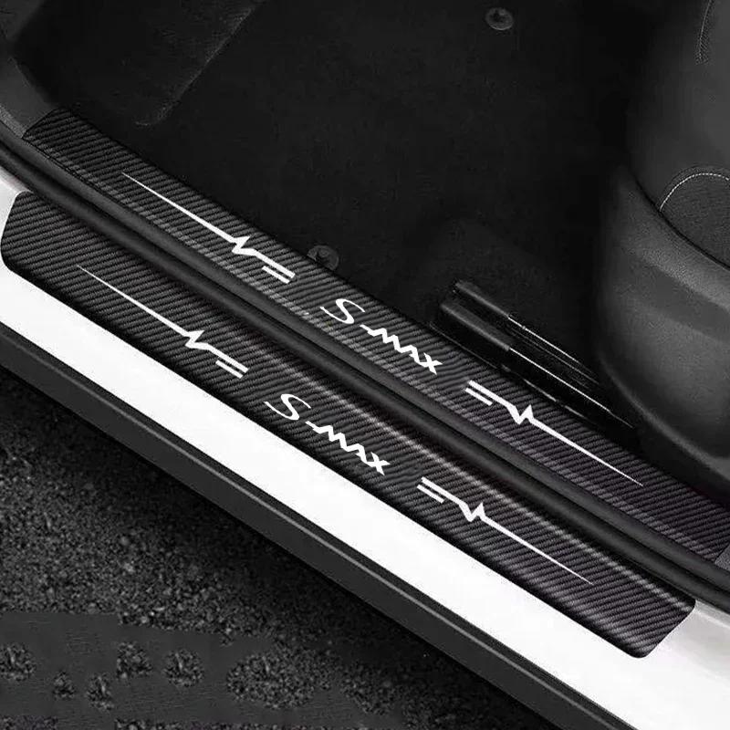 Для Ford S-MAX Логотип Защитная наклейка на порог автомобиля Водонепроницаемая Защитная пластина от царапин Наклейка Аксессуары для тюнинга автомобиля