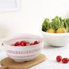 Eco-friendly Drain Basket Detachable Plastic Large Vegetable Washing Bowl Strainer for Home