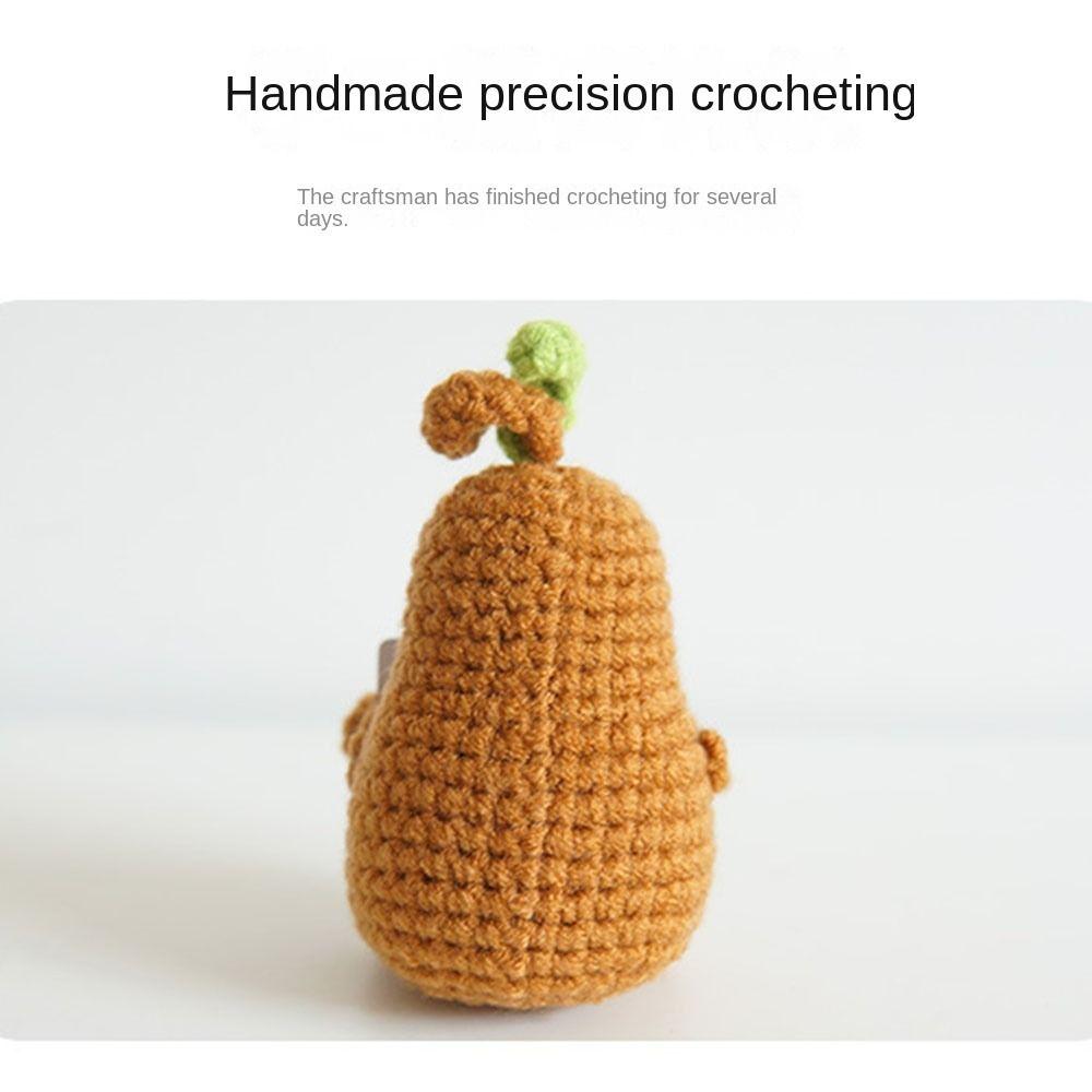 Украшения Вязаная кукла Картошка с позитивной карточкой-подтверждением Мягкая игрушка-кукла Забавная позитивная картошка