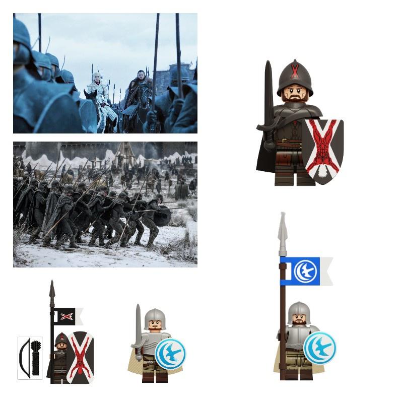 Kt1073 Игра престолов Болтон Элитный рыцарь Рыцарь Долины Эйрин Конструктор