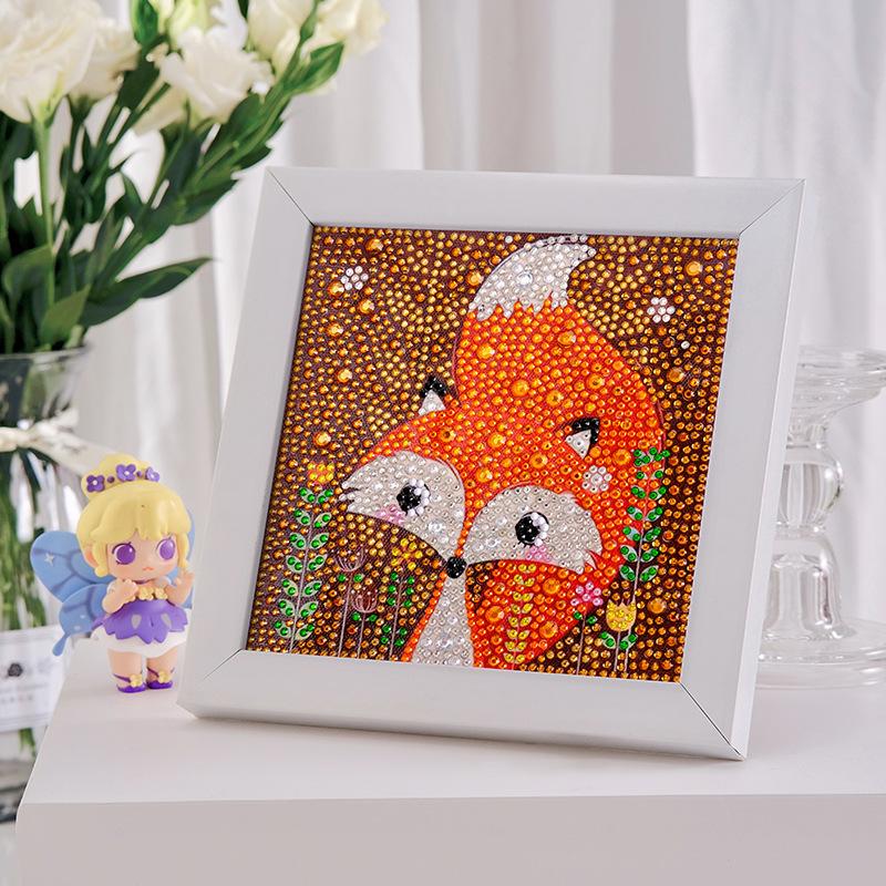 DIY Детская алмазная живопись Размер Алмазная картина 5D Алмазная картина Детская игрушка-головоломка Прилипающая алмазная живопись