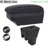 Car Armrest Box for Suzuki Celerio  Car Center Storage Box for Celerio PU Leather Led SUB