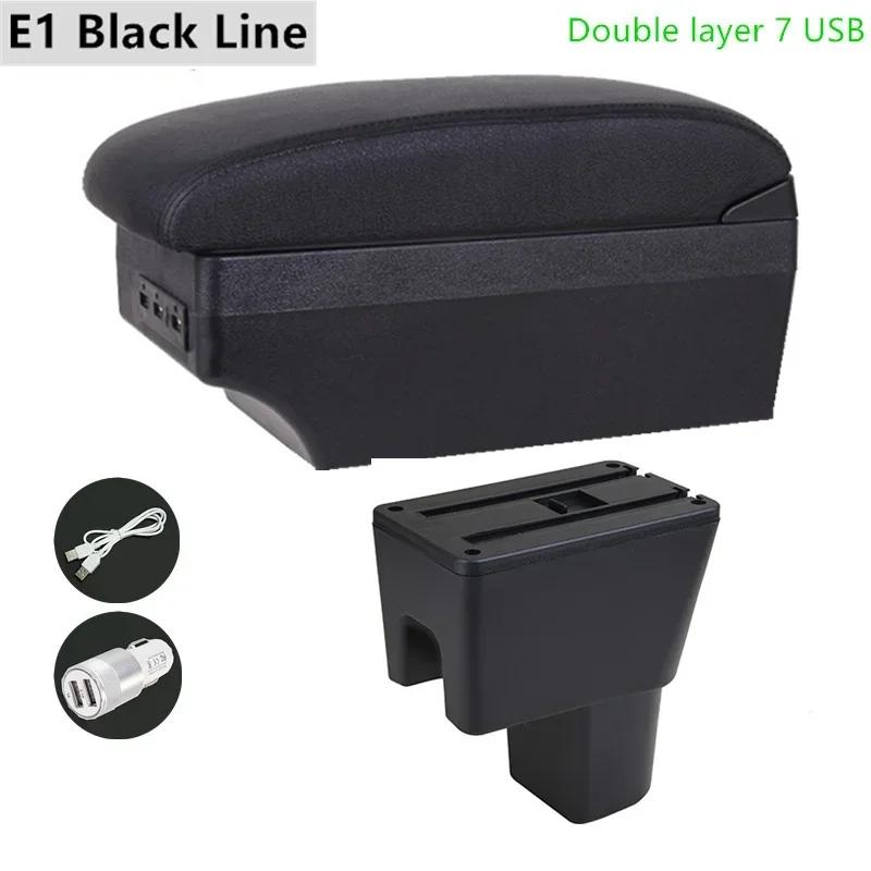 Car Armrest Box for Suzuki Celerio  Car Center Storage Box for Celerio PU Leather Led SUB