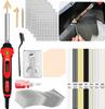 Паяльник двойного напряжения Инструмент для ремонта пластика для бампера автомобиля со сварочными скобами и сглаживающей насадкой