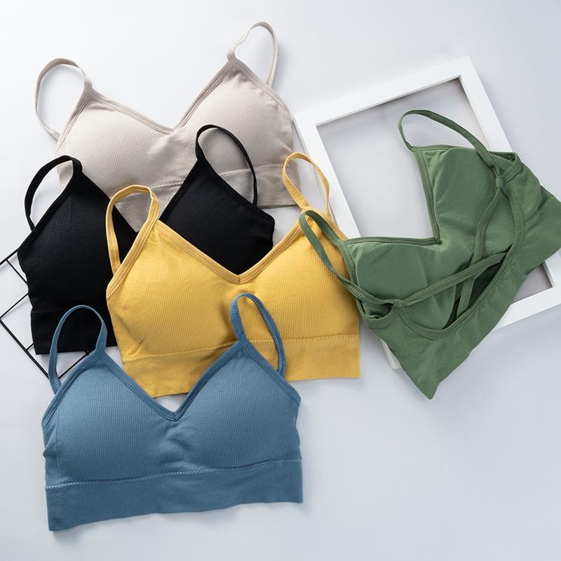 Нижнее белье женское Gather No Steel Ring Tank Tops Bra Tube Top Wrapped Chest Beauty Back Actival Cotton Thin Section Lingerie