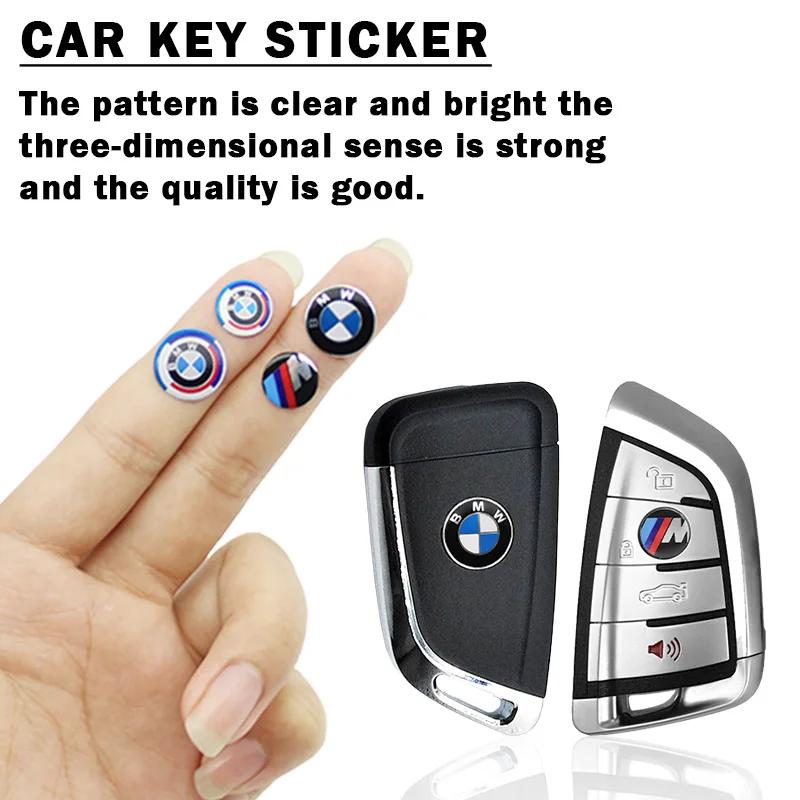 BBKA9 BMW E46 E39 E90 E60 E36 F30 F10 E34 E30 F20 E92 M3 M4 M5 X5 X6 Для 11/14 мм Авто Стайлинг Брелок Дистанционного Управления Эмблема Наклейка