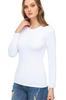 Women's Long Sleeve Undershirt Elastane Cotton Elite Athlete