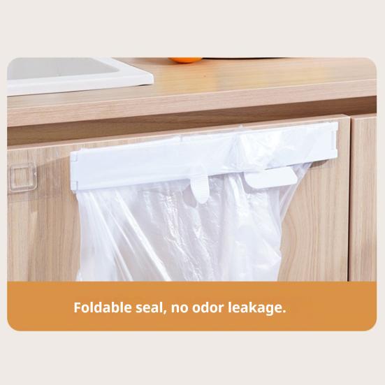 Yousheng 2Pcs Foldable Trash Bag Holder Large Opening Design Snap Fastening Space Saving Foldable Garbage Rack