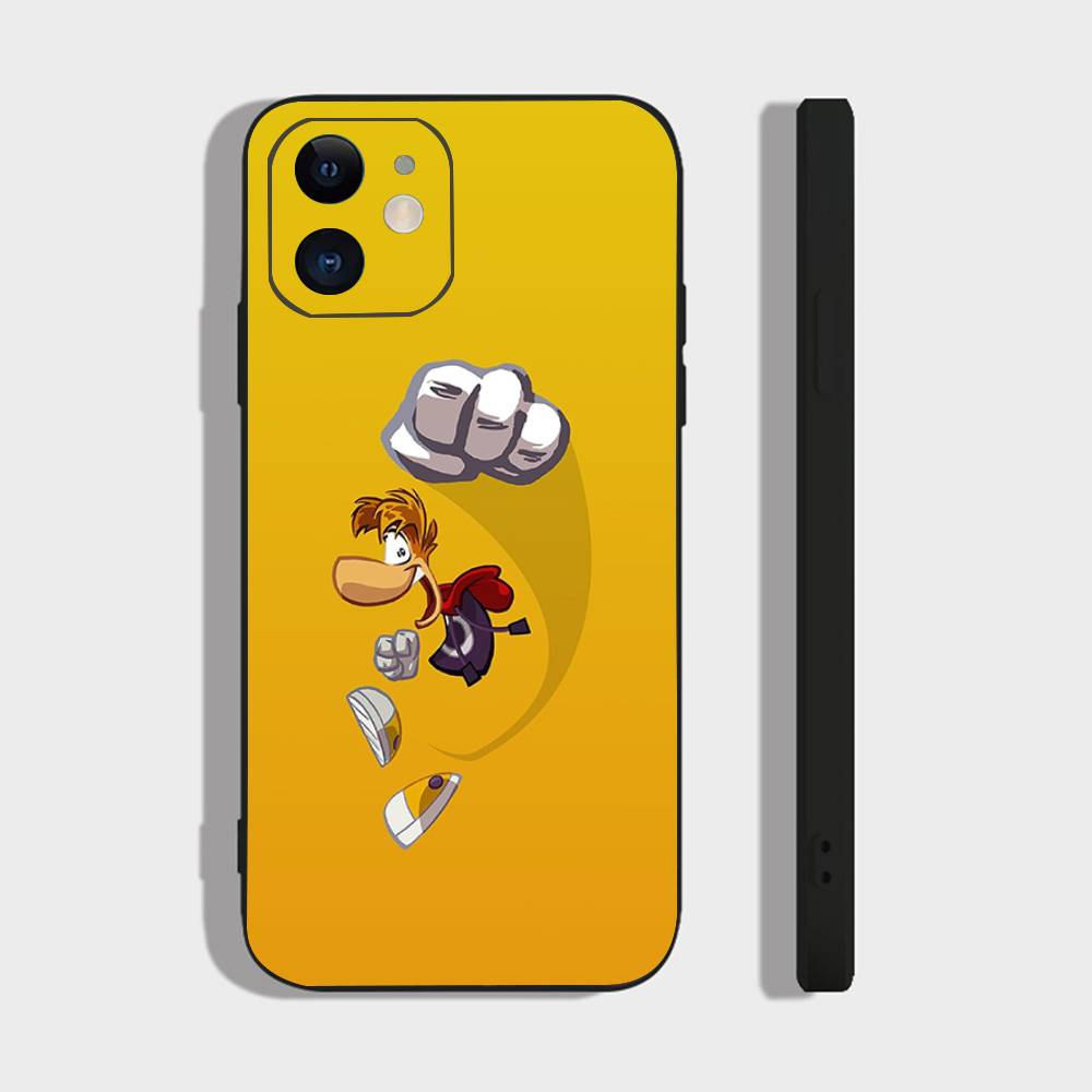 Anime R-Rayman Legends Phone Case For IPhone 17 Air 16 15 14 13 Pro Max 11 12 Black Silicone Cover