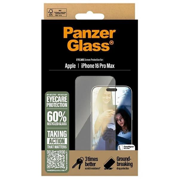 Panzerglass Eyecare Screen Protector Tempered Glass Ultra-Wide Fit For iPhone 16 Pro Max
